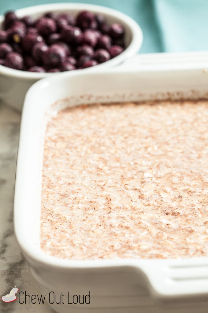 baked blueberry oatmeal