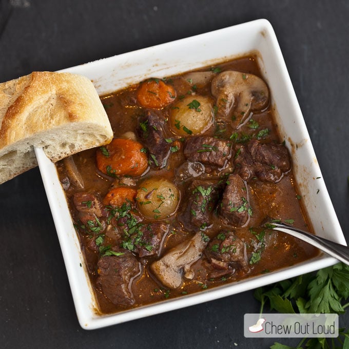 Boeuf Bourguignon French beef stew 2