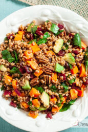 A plate of Farro Salad