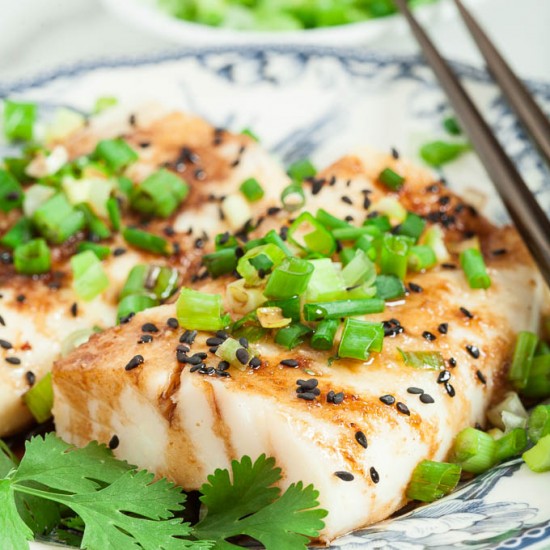 steamed asian fish