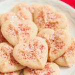 Heart Shape Cookies with Sprinkles