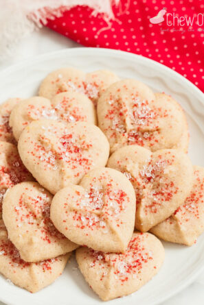 Heart Shape Cookies with Sprinkles