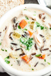 creamy chicken wild rice soup