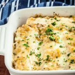 Casserole of Bake Salsa Verde Enchiladas