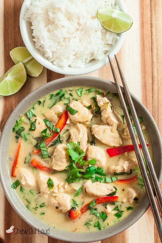 thai green curry chicken 4