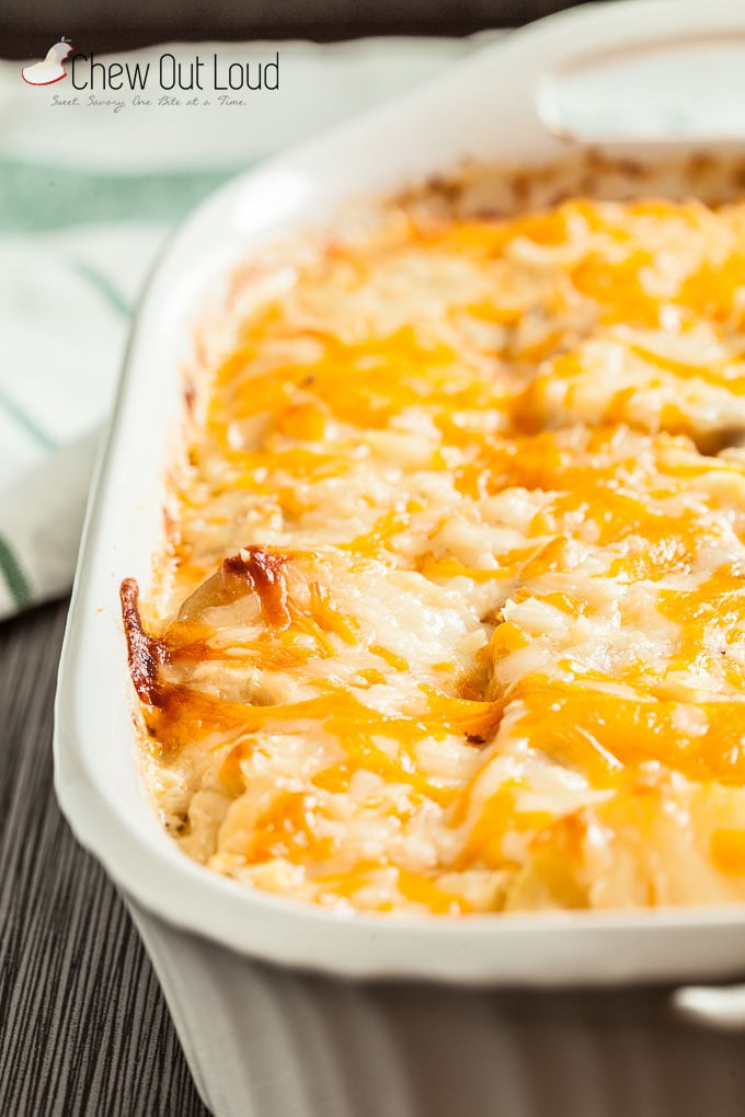 cheesy scalloped potato bake, best potato recipes