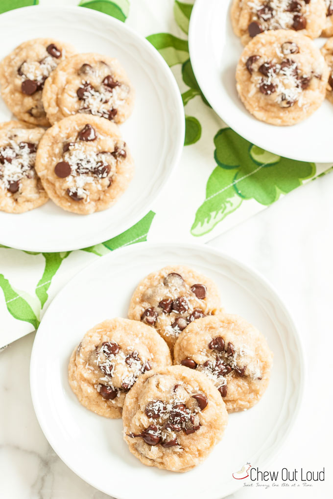 coconut chocolate chip cookies 1