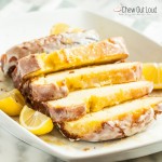 Slices of Yogurt Cake with Lemon