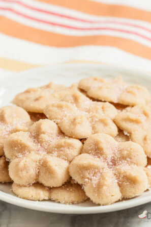 Plated of Lemony Butter Cookies