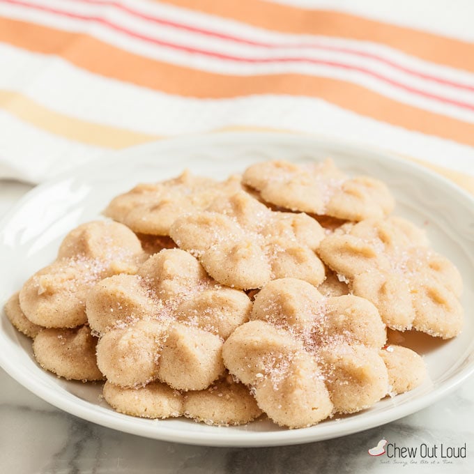 lemony butter spritz cookies 1