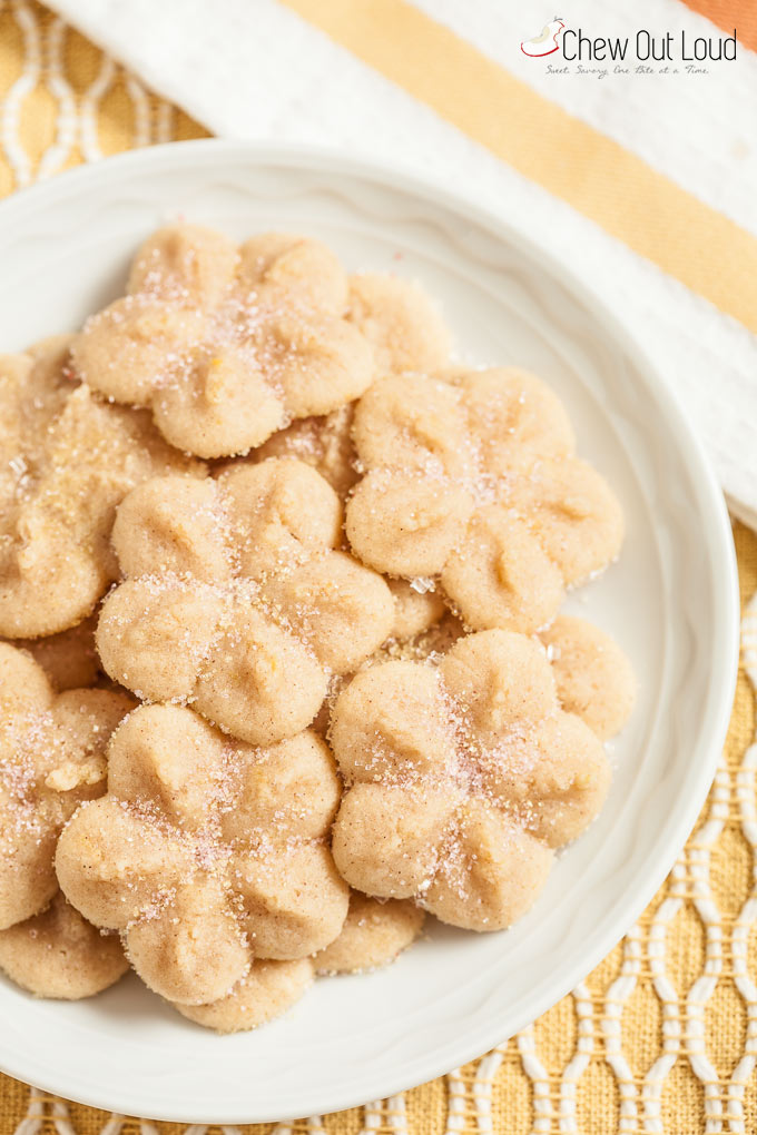 lemony butter spritz cookies 2