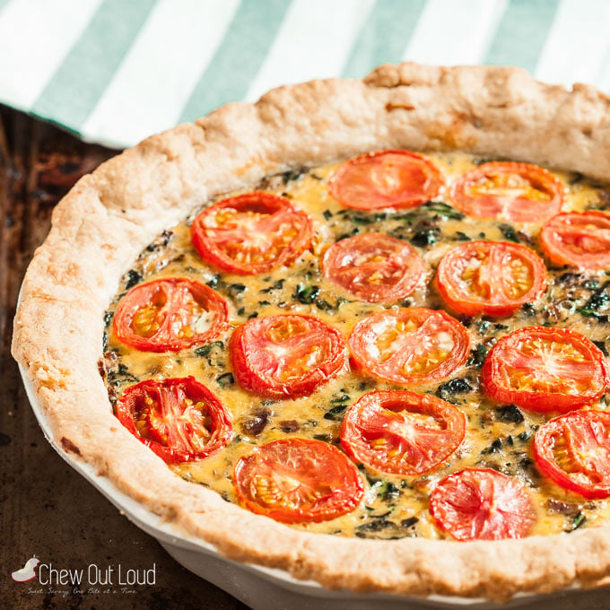 Spinach Tomato Quiche – Dan Bowers