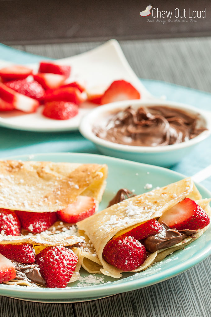 strawberry nutella crepes 1