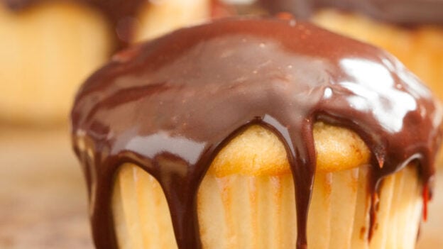 Cupcakes with Chocolate Toppings!
