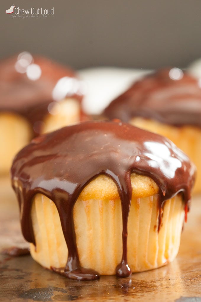 Boston Cream Cupcakes | Chew Out Loud