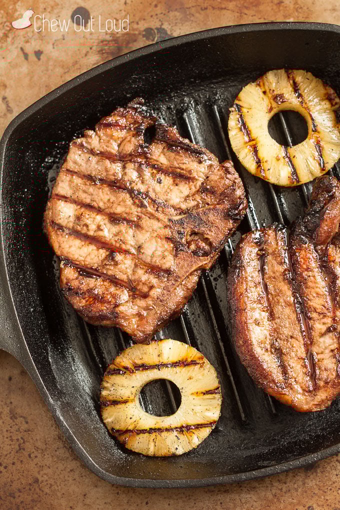 Hawaiian Grilled Pork Chops 1