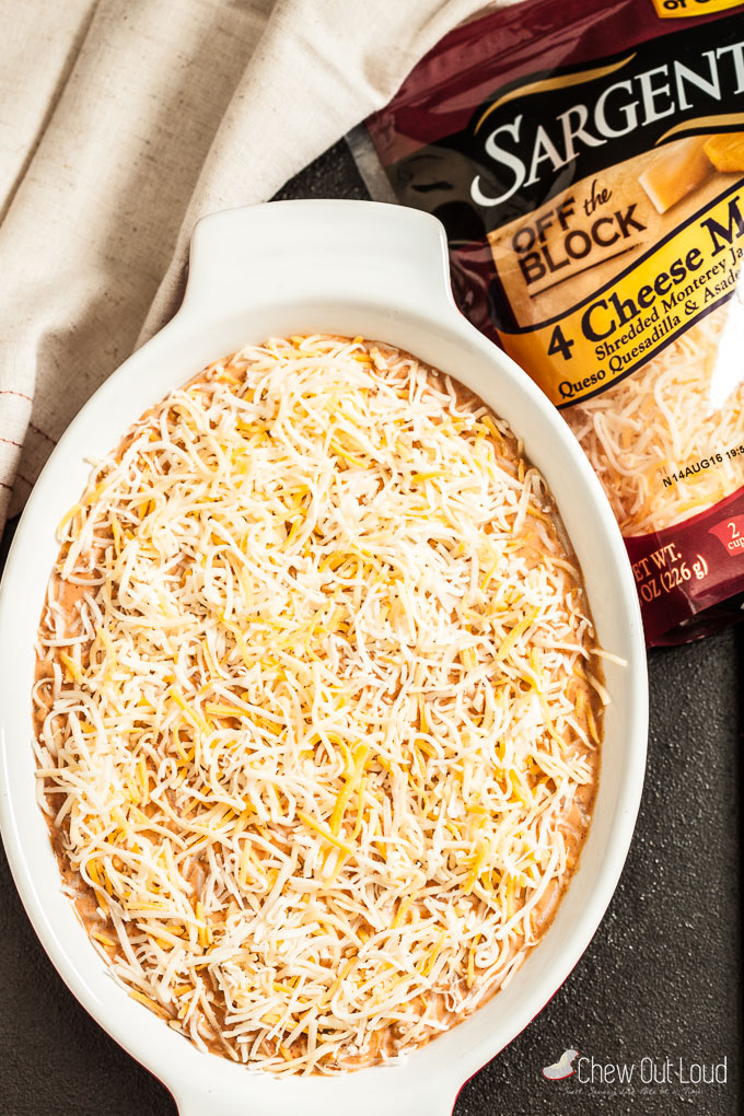 cheesy mexican bean dip 2