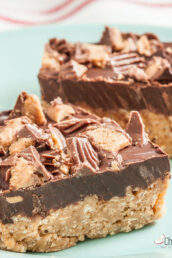 chocolate peanut butter rice crispy bars