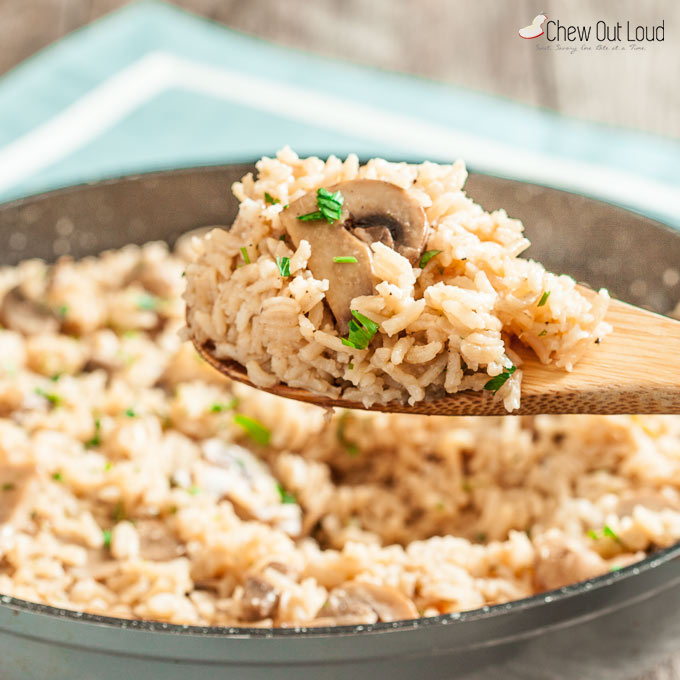 rice pilaf with mushrooms