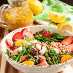strawberry salad with asparagus