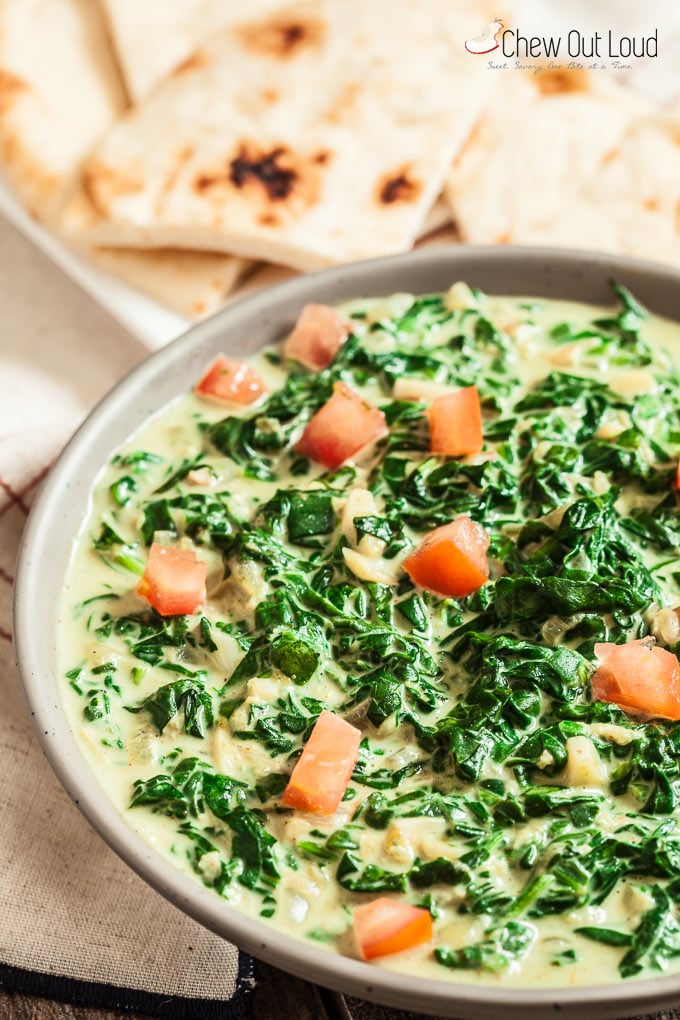 Easy Indian Creamed Spinach 1