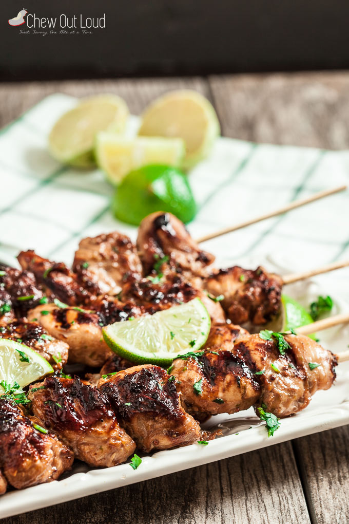 Honey Lime Chicken Skewers 1