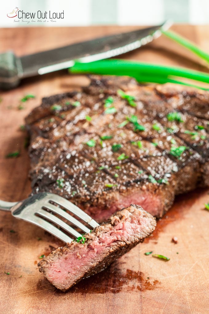 sliced grilled ribeye steak