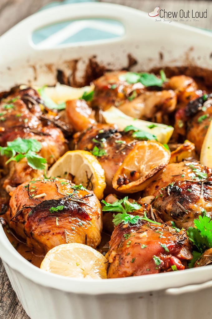 Lemon Garlic Roast chicken 1