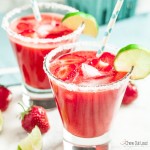 Strawberry Margaritas with Lime