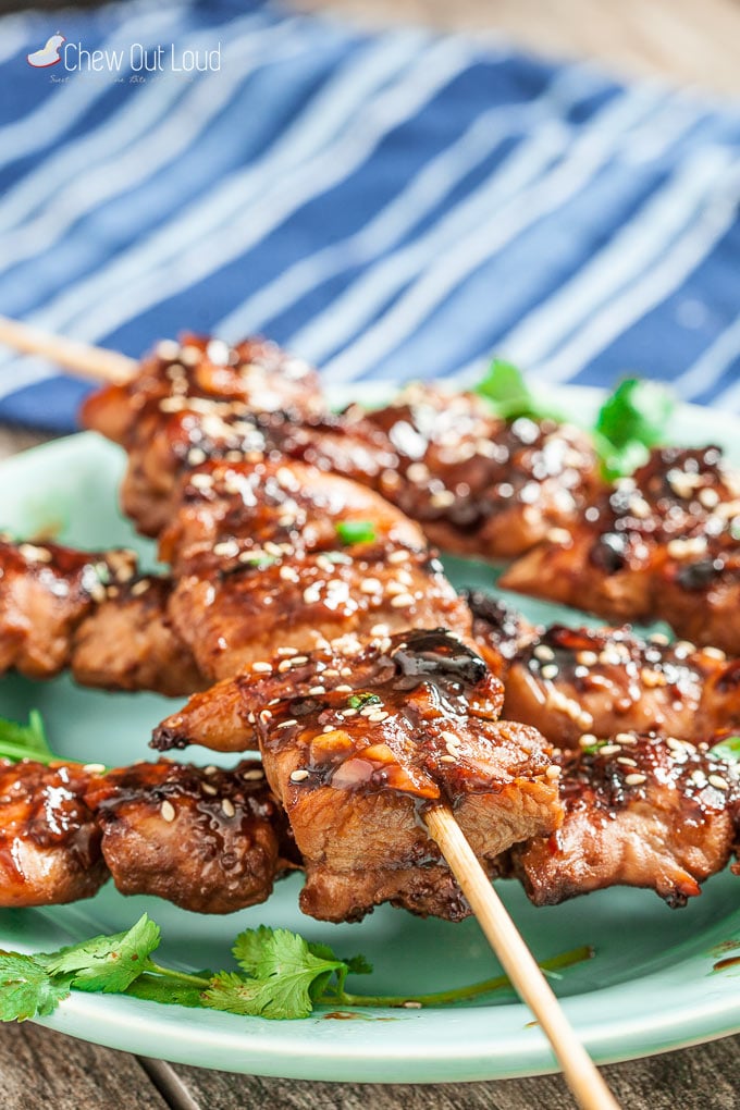 Sweet & Spicy Chicken Skewers ~Sweet & Savory