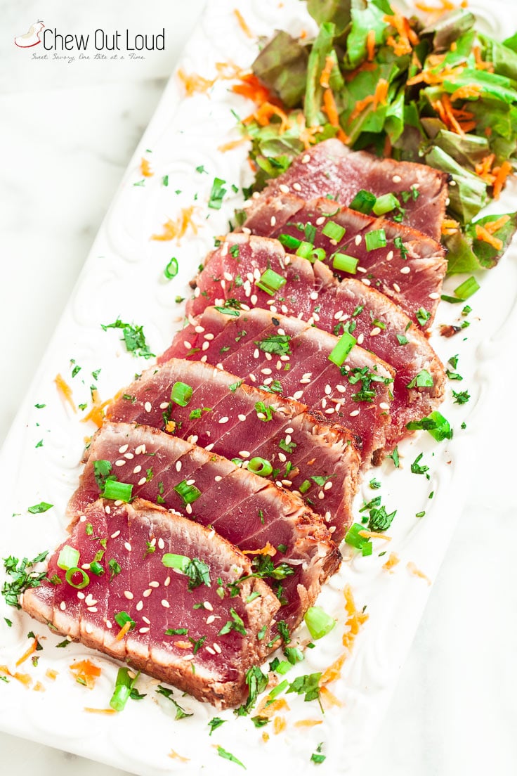 Marinated Seared Ahi - Chew Out Loud