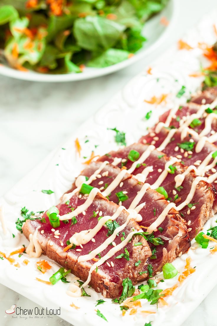 Marinated Seared Ahi - Chew Out Loud