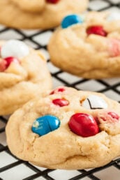 Cookies with M&M chocolate
