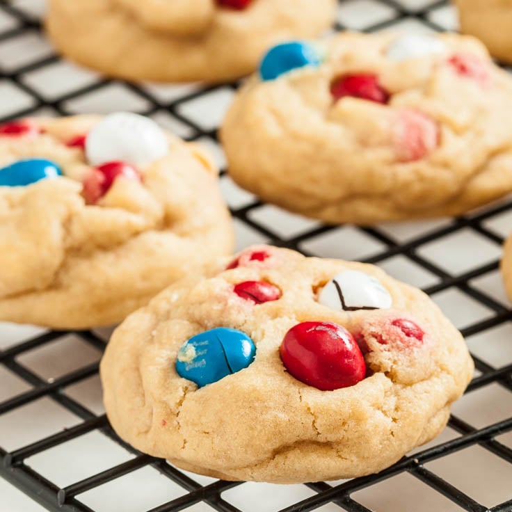 Cookies with M&M chocolate
