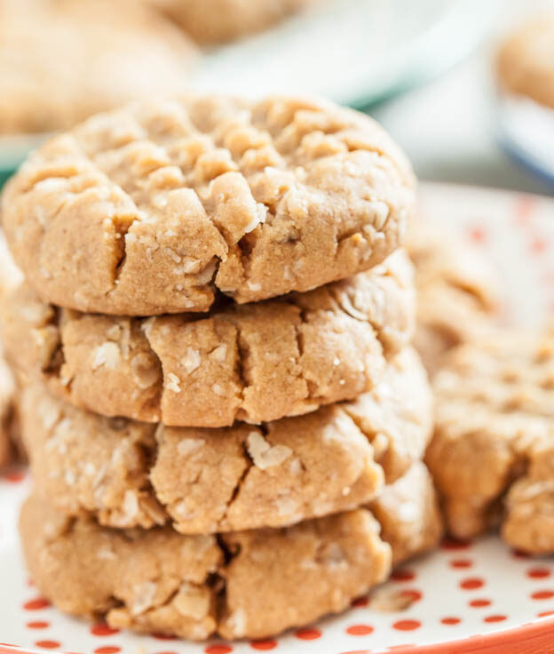 Peanut Butter oatmeal Cookies Gluten-Free