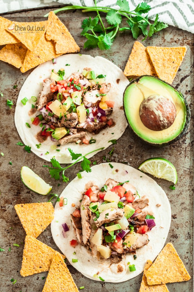 Maui Chicken Tacos