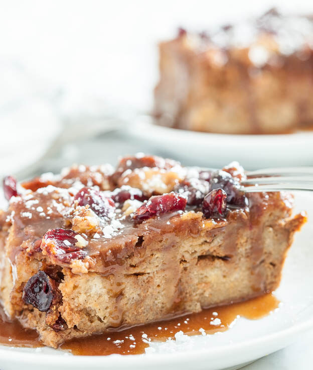 Bread of Pumpkin Pudding with Caramel Sauce