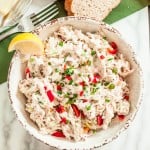 Rotisserie Chicken Salad with Sliced Onions