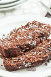 Slices of Chocolate Zucchini Bread