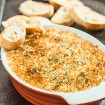 A Casserole of Jalapeno Popper Dip