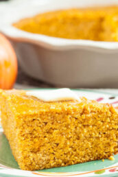 Pumpkin Cornbread with Melted Butter