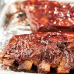 BBQ Ribs with Cranberry Sauce