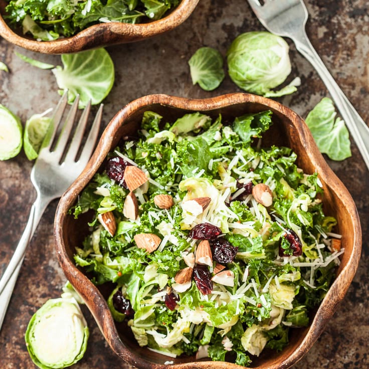 brussel kale salad