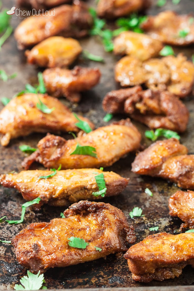 Chicken Shawarma on a baking pan