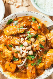 Chicken Sweet Potato and Coconut Stew