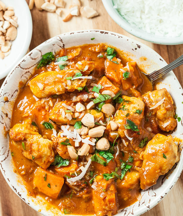 Chicken Sweet Potato and Coconut Stew