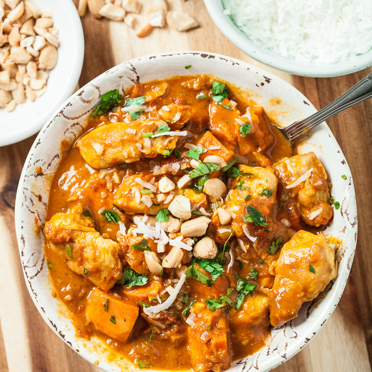 Chicken Sweet Potato and Coconut Stew