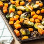 roasted butternut and brussel sprouts