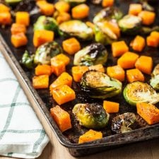 Roasted Brussels Sprouts and Butternut Squash-image