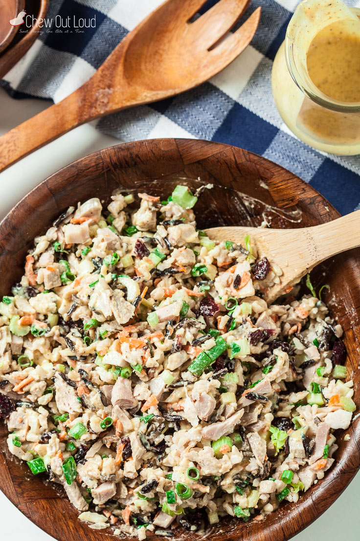 wild rice chicken or turkey salad 3